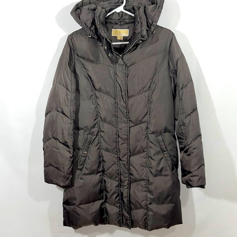 Michael Kors Down Filled Brown Coat Size Small
